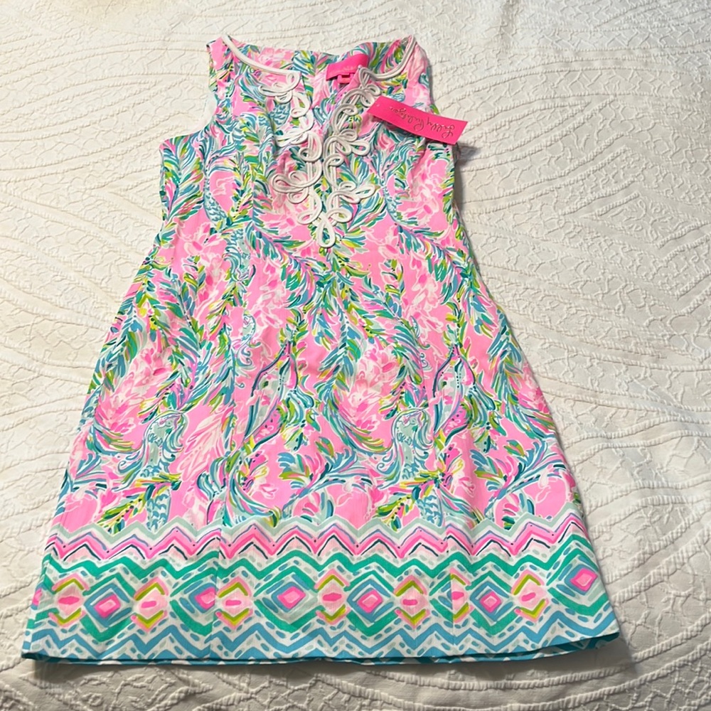 Lilly Pulitzer size 00 dress for summer Gabby stretch shift style NWT